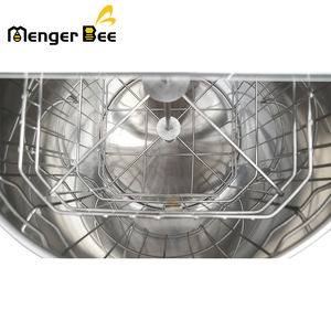 Extractor manual de miel, extractor giratorio de tambor de panal de acero inoxidable de 4 marcos, equipo de extracción de apicultura con manivela manual - Product Image 4