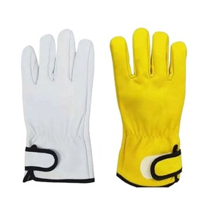 Gants <span class=keywords><strong>de</strong></span> protection du travail en gros, fabriqués en cuir <span class=keywords><strong>de</strong></span> mouton <span class=keywords><strong>de</strong></span> première qualité, doux, résistants à l'abrasion, antidérapants, entièrement en cuir - Product Image 5