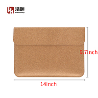 Étui à manchon en liège écologique sac cadeau de transport de protection moderne et durable pour ordinateur portable en cuir PU sac pour ordinateur portable