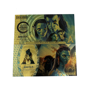 จัดส่งฟรีอวตารของที่ระลึกลาย<span class=keywords><strong>หนัง</strong></span>คลาสสิกธนบัตรพลาสติกฟอยล์ชุบทอง - Product Image 1