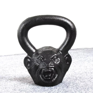 Kettlebell in Ghisa Dipinta a Forma di Testa di Scimmia Grimace per Attrezzatura da Allenamento <span class=keywords><strong>Fitness</strong></span> Squat - Product Image 1