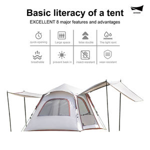 <span class=keywords><strong>Tente</strong></span> de glamping familiale spacieuse fenêtre Skyview abri en tissu Oxford imperméable à quatre côtés une <span class=keywords><strong>moustiquaire</strong></span> pour 2 personnes - Product Image 5