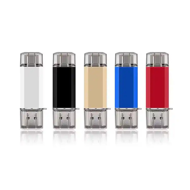 New Design 2 in 1 Otg Usb Flash Drive 32gb 64gb 128gb Type C Otg Pendrive