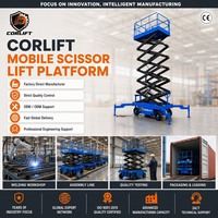 Nueva Plataforma Elevadora de Tijera Móvil de 300 kg, Plataforma de Trabajo Aérea Hidráulica, Modelo SJY, Equipo de Mantenimiento para Almacenes, Fábricas y Talleres