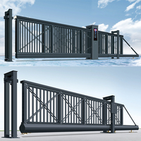 Portails coulissants cantilever avec moteur sans balais, sécurité ESD/RFID, télécommande 30m pour une sécurité accrue et un fonctionnement efficace