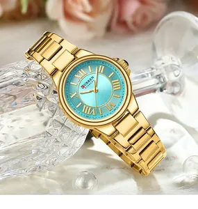 Montres-bracelets pour femmes CURREN 9091, charme romantique, design tendance, <span class=keywords><strong>montre</strong></span> à quartz fine avec aiguilles lumineuses, <span class=keywords><strong>bracelet</strong></span> en acier inoxydable - Product Image 6