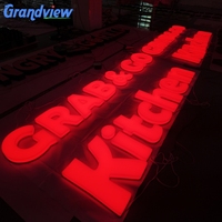 Enseigne lumineuse LED personnalisable avec logo, lettres 3D pour publicité, panneau publicitaire pour entreprises