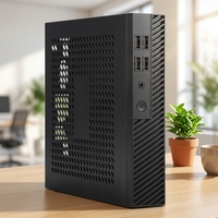Boîtier PC Mini ITX fin SKTC DX01, mini châssis d'ordinateur, prend en charge la carte mère MINI ITX pour PC de bureau
