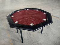 Direct du fabricant Table de poker octogonale à 2 plis personnalisée pour table de jeu de divertissement Mahjong