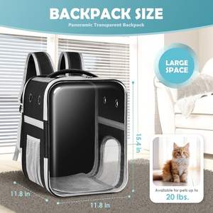 Mochila para gatos, mochila para perros y gatos, cápsula espacial de burbujas, bolsa para gatos, transpirable y adecuada, mochilas para mascotas <span class=keywords><strong>Panorama</strong></span> - Product Image 2