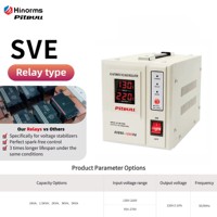 Régulateur de tension électronique AC SVE 1,5 KVA Pitbull pour climatiseur monophasé, haute précision, affichage LED, commande par relais, 2 ans de garantie