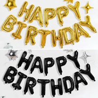 Ballons en aluminium Mylar épais de 16 pouces pour la décoration de fête sur le thème des anniversaires, fournitures en gros