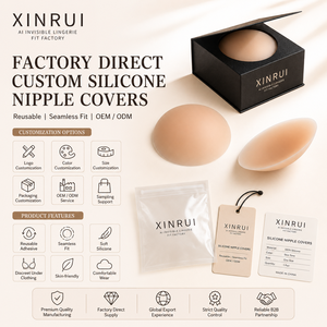 Copricapezzoli in <span class=keywords><strong>Silicone</strong></span> Riutilizzabili Xinrui, 3,14 Pollici, Adesivi e Discreti per Donne - Product Image 1