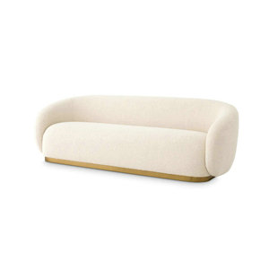 Ensemble de canapés en tissu de laine fait main pour un salon moderne, canapé <span class=keywords><strong>Brice</strong></span> avec revêtement en fourrure de mouton bouclée pour le salon - Product Image 1