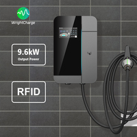 Tipo 1/Tipo 2/GBT/NACS 	   Cargador de Vehículos Eléctricos Inteligente para Hogar, Nivel 2 AC, con WiFi, OCPP, RFID, DLB y Pantalla LCD para Carga en Garaje