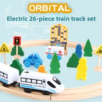 Train électrique magnétique en bois pour enfants (4-6 ans) – Jouet éducatif et amusant avec rails de transport