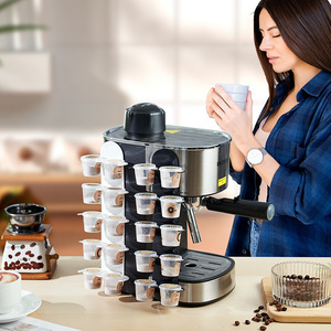 Estante Metálico de un Solo Nivel para Cápsulas de Café con Caja de Almacenamiento para Máquinas de Café - Product Image 5