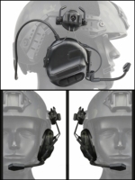 YF Auriculares Tactico Microphone de défense monté sur la tête Utilisation sans casque de réduction de bruit Casque de communication tactique