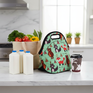 Custom Design Neoprene Insulated <strong>Lunch</strong> <strong>Bag</strong> with Zipper Closure Durable Portable <strong>for</strong> <strong>Work</strong> Picnic &amp; Outdoor Use - Product Image 2