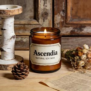 Handmade Soy <b>Wax</b> Scented Candle Set with Orange Slice & Cinnamon <b>Stick</b> Nordic Style Home Decor Gift Box - Product Image 4