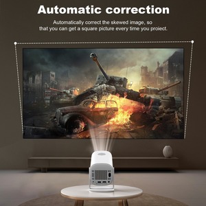 Projecteur portable compact 720P HD Android 11 LED 150 Lumens avec WiFi6/BT5.4 et correction automatique de la distorsion trapézoïdale pour chambre d'enfant - Product Image 2