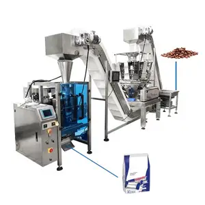 Máquina de embalagem multicabeça para alimentos, bolinhas para chá com pesagem automática multihead para tempero e vegetais