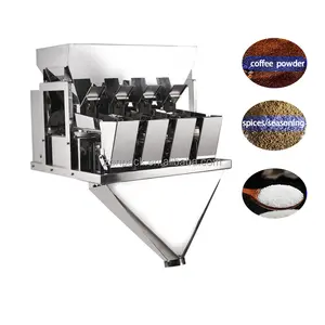 Balança linear automática de cabeça única, máquina de embalagem e pesagem linear de 2 e 4 cabeças para grãos/grãos
