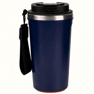Nouvelle arrivée : Tasse à café anti-fuite en acier inoxydable à double paroi avec ventouse - Product Image 2
