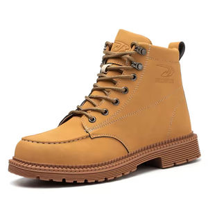 Botas de trabajo resistentes al desgaste para obras de construcción, ropa de trabajo, zapatos deportivos impermeables y antideslizantes para senderismo para hombres - Product Image 5
