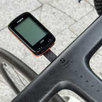Manillar Integrado de Fibra de Carbono TOSEEK para Bicicleta de Carretera, Diámetro de Abrazadera 28.6mm, Caída 127mm, Alcance 77mm, con Soporte para Ciclocomputador