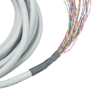Câble de dérivation télécom RJ21 50 broches personnalisé, 16/32/64 cœurs, en cuivre PVC gris pour PBX / IAD / Commutateur Télécom