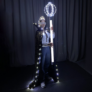 <span class=keywords><strong>Night</strong></span> <span class=keywords><strong>Club</strong></span> Party Performance Wear Glowing Bar Beauty <span class=keywords><strong>Queen</strong></span> Flash Paillettes Cape Show Éclairage Cape Pour <span class=keywords><strong>Club</strong></span> Party - Product Image 1