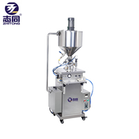 Machine de remplissage pneumatique semi-automatique Zhitong avec contrôle de température et chauffage, en acier inoxydable SUS304, pour la production de shampooing