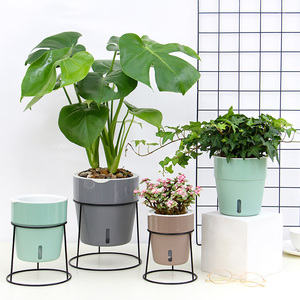 N-oliz — pots <span class=keywords><strong>de</strong></span> fleurs en plastique A603/605/607, pot pour plantes <span class=keywords><strong>de</strong></span> jardin à domicile, avec arrosage automatique pour plantes d'intérieur - Product Image 1