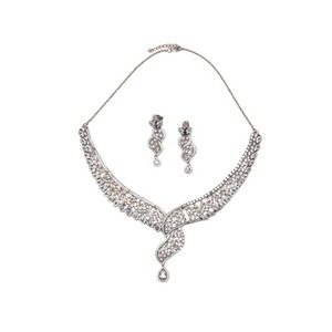 Collar con Diseño de Hojas Adornadas con Circonitas, Estilo Clásico Hecho a Mano, Joyería de Moda para Mujer, para Bodas y Compromisos, Precio al por Mayor - Product Image 1