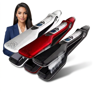 Plancha de vapor para el cabello, plancha profesional para el cabello húmedo y seco, cepillo alisador de vapor. - Product Image 1