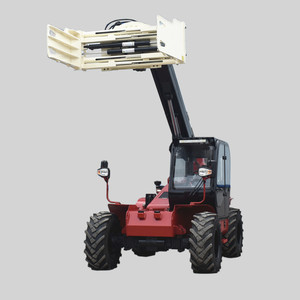 Barato <span class=keywords><strong>3</strong></span> 4 5 <span class=keywords><strong>ton</strong></span> Todas las ruedas conducen la carretilla elevadora del terreno áspero 4x4 Elevador telescópico con accesorio de abrazadera de pacas - Product Image 5