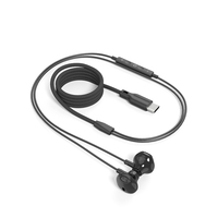Écouteurs semi intra-auriculaires magnétiques filaires de type C