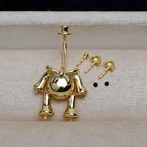 S925 Silver Bear Pendant with Baroque Multi Pearl Empty <b>Tray</b> Trendy DIY Female <b>Jewelry</b> Accessories 4125 - Product Image 1