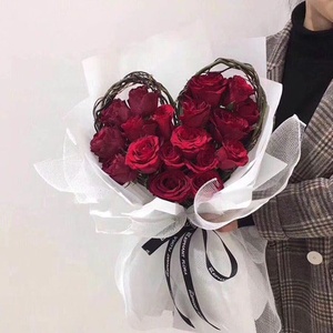 X2022 Naturale A Forma di <span class=keywords><strong>Cuore</strong></span> di Fiori Secchi Rami di Salice Materiale Disposizione - Product Image 5