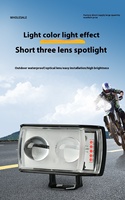Phare de moto et de voiture à LED étanche basse tension, jaune et blanc variable, vente en gros