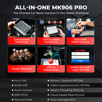 Alat Pemindai Diagnostik Mobil MK906 Pro 12V Semua Model OBD Reader Android 10.0 4GB 128GB Baterai 11600mAh Wifi USB AUTEL OBD2
