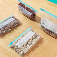 Sacs en plastique transparents refermables de qualité alimentaire avec fermeture éclair pour congélateur, stockage au réfrigérateur pour fruits, légumes, viande