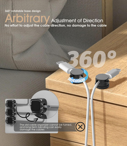 Silicone gọn gàng dây tổ chức Cáp từ Clip sạc dây tổ chức quản lý cáp dây đeo tai nghe tái sử dụng cáp cuộn - Product Image 3