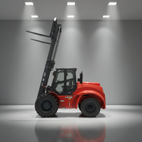 Chariot élévateur tout-terrain 4x4 de 5 tonnes à prix d'usine, conforme Euro 5 EPA, avec mât à deux/trois étages et moteur diesel pour terrains accidentés