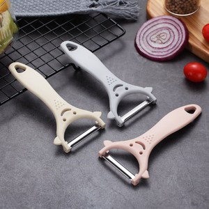 Stainless Steel Peeler Multi Function Fruit Vegetable Peeling Tool 3 Pieces Set Gray - Product Image 1