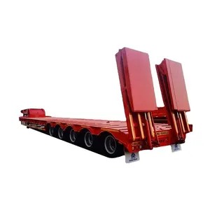 Rimorchi CE semirimorchio a pianale ribassato per il trasporto di grandi macchine semirimorchio cisterna per camion con trasporto sfuso di cemento da 60 tonnellate