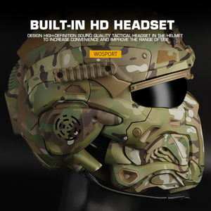 Nuevo Casco WOSPORT CS <span class=keywords><strong>con</strong></span> Auriculares HD y Microventilador, Casco Integral para Actividades al Aire Libre - Product Image 4