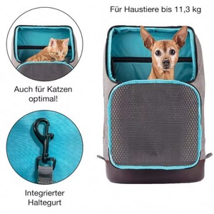Free Sample Pet <b>Carrier</b> <b>Backpack</b> Dog <b>Backpack</b> Carry Bag for Dogs and <b>Cats</b> Includes Laptop Compartment and iPad Compartment - Product Image 4