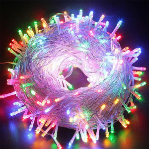 <span class=keywords><strong>Guirlande</strong></span> lumineuse LED 100 LED 10M pour Noël/mariage/fête, décoration extérieure étanche AC 110V 220V, 9 couleurs - Product Image 2
